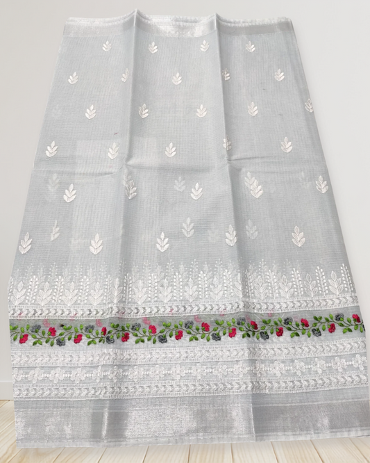 Graceful Mix Kota Cotton Saree with Blouse Piece