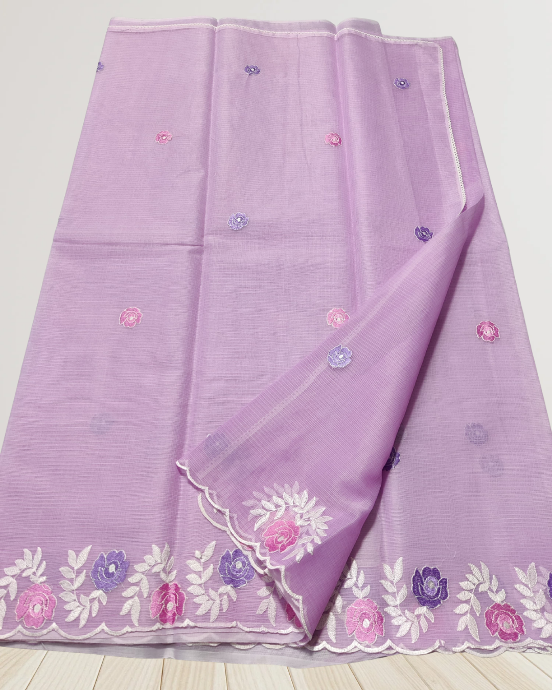 Graceful Mix Kota Cotton Saree with Blouse Piece