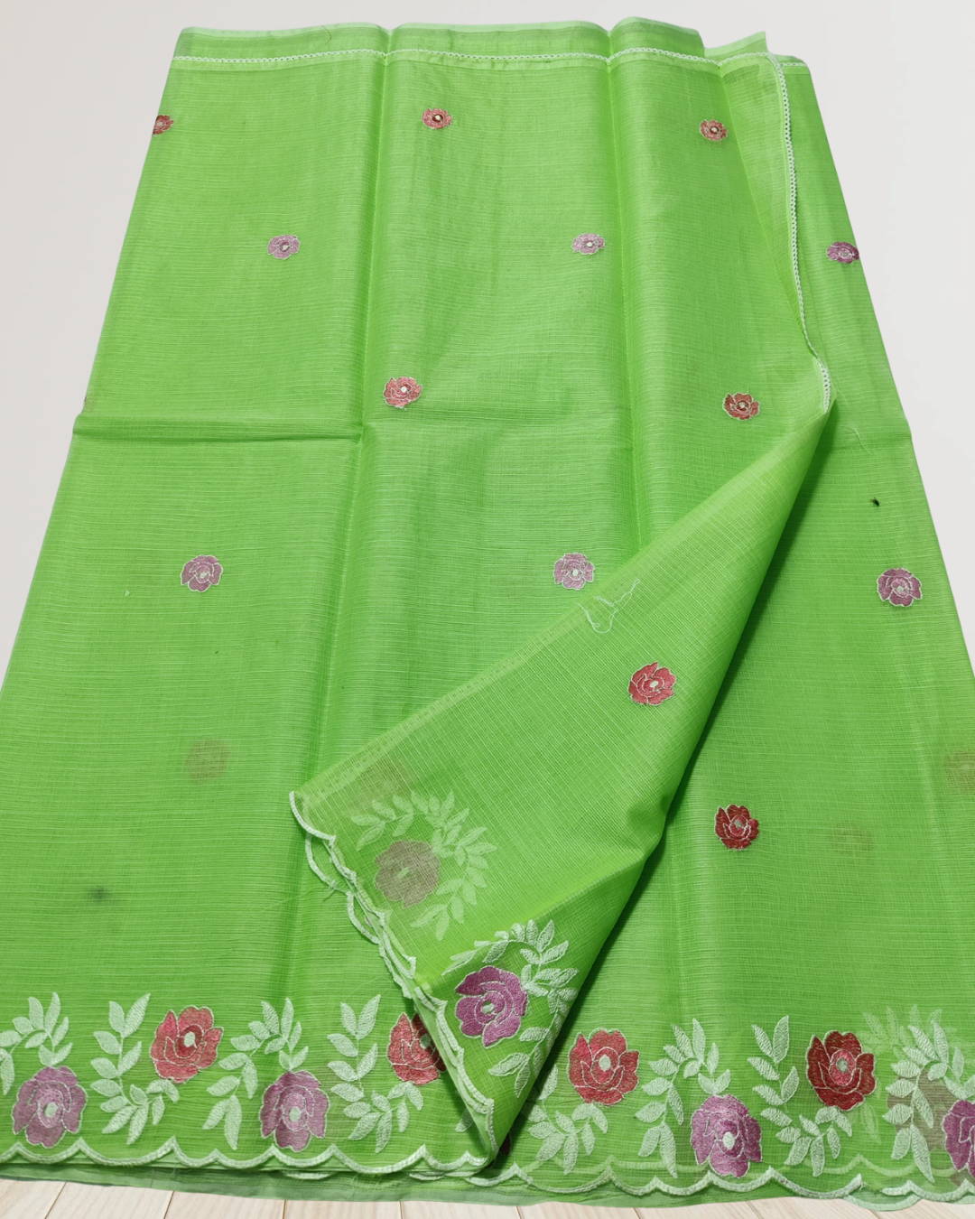 Graceful Mix Kota Cotton Saree with Blouse Piece