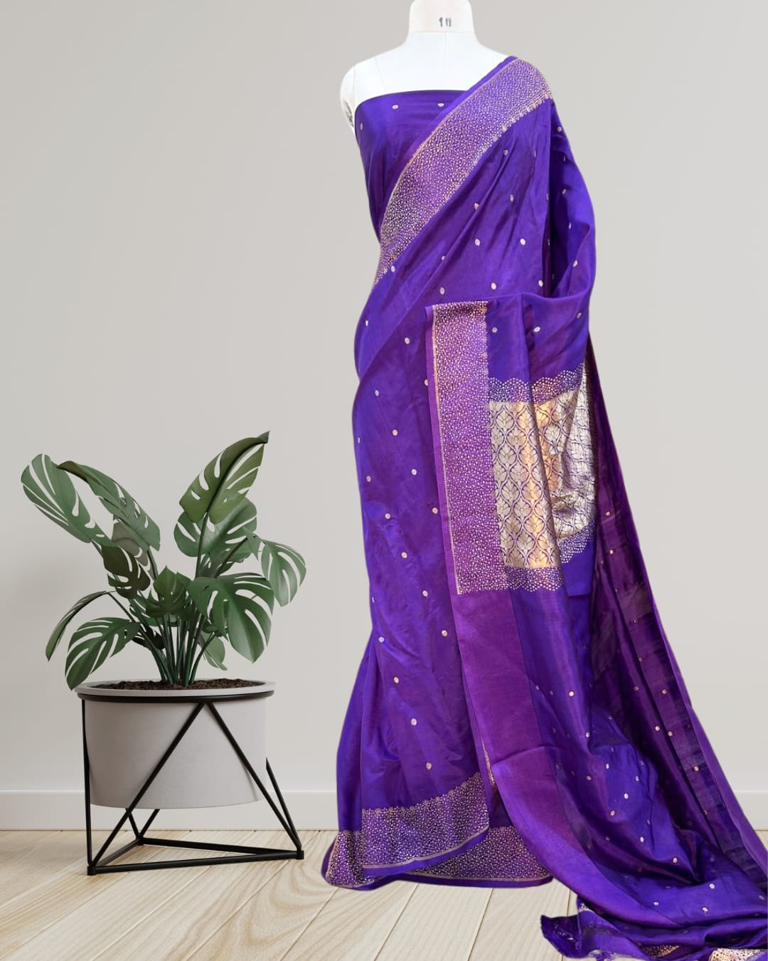 Product Name: Pure Handloom Banarasi Raw Mango Silk Saree