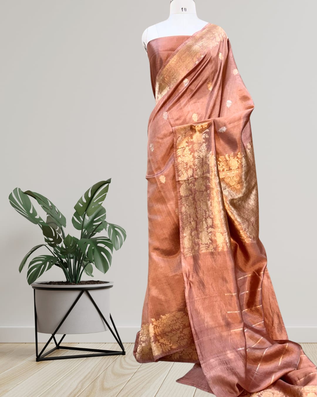 Product Name: Pure Handloom Banarasi Raw Mango Silk Saree