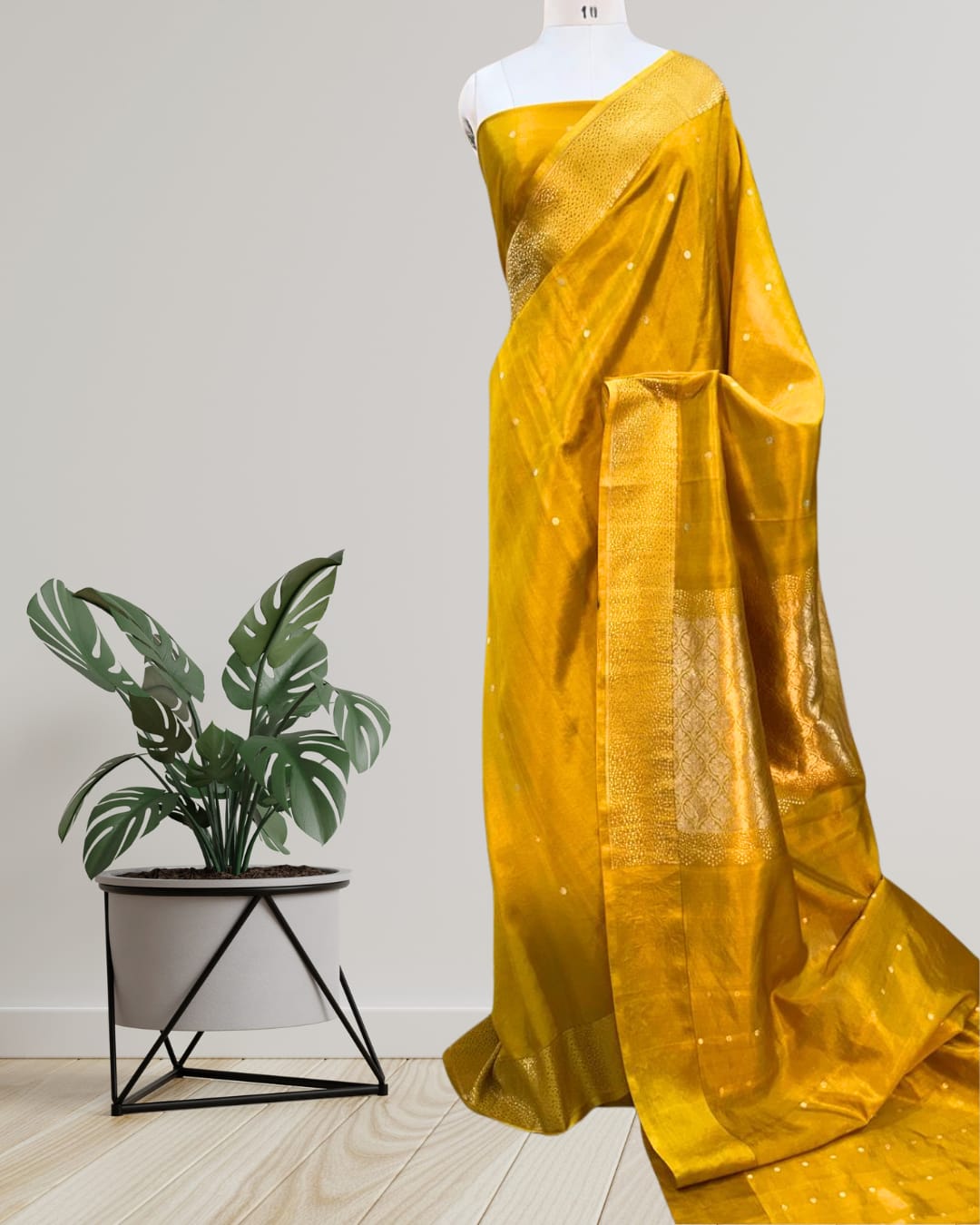 Product Name: Pure Handloom Banarasi Raw Mango Silk Saree