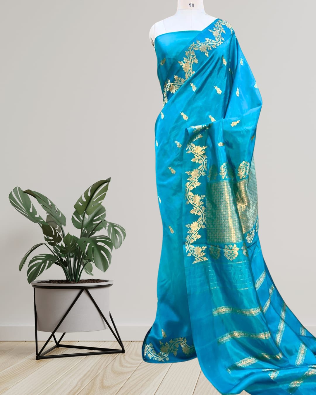 Product Name: Pure Handloom Banarasi Raw Mango Silk Saree