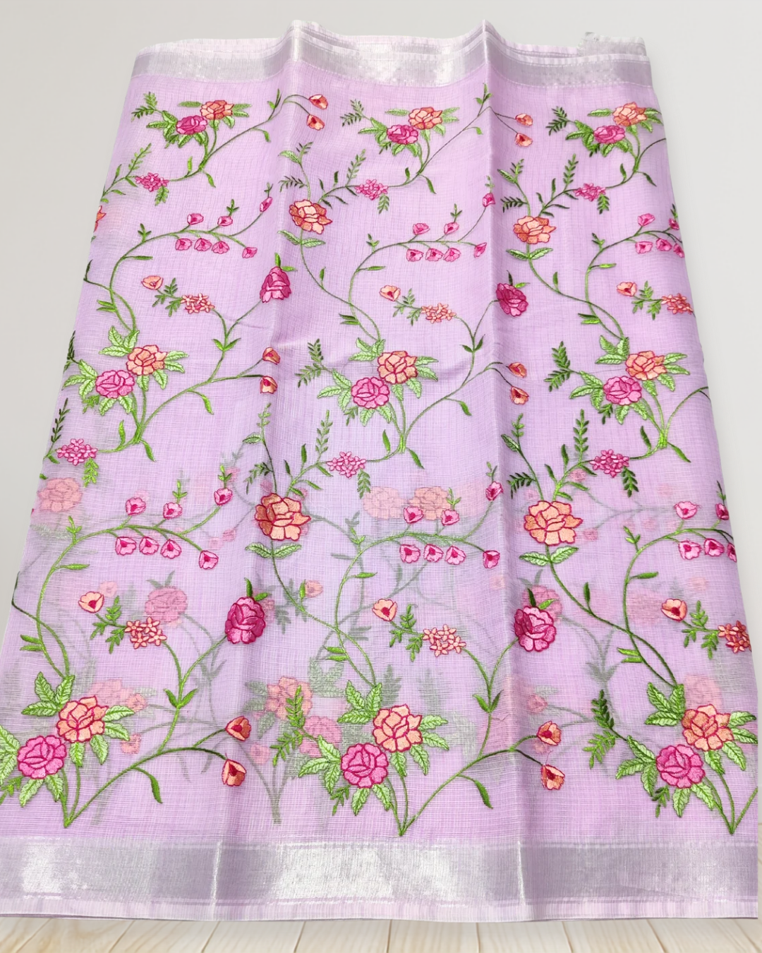 Graceful Mix Kota Cotton Saree with Blouse Piece