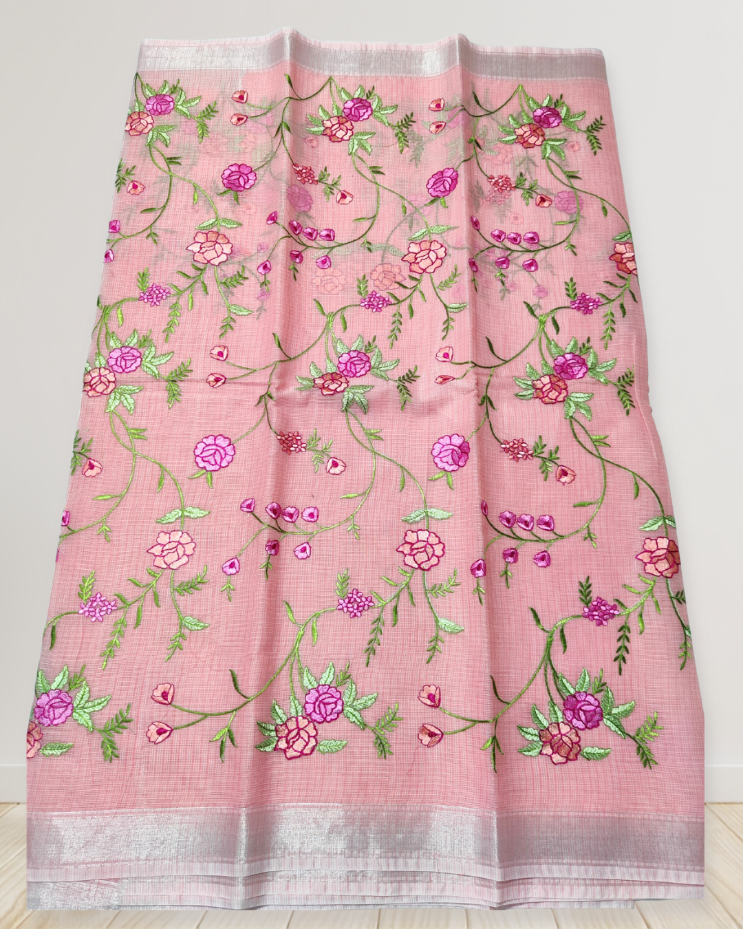 Graceful Mix Kota Cotton Saree with Blouse Piece