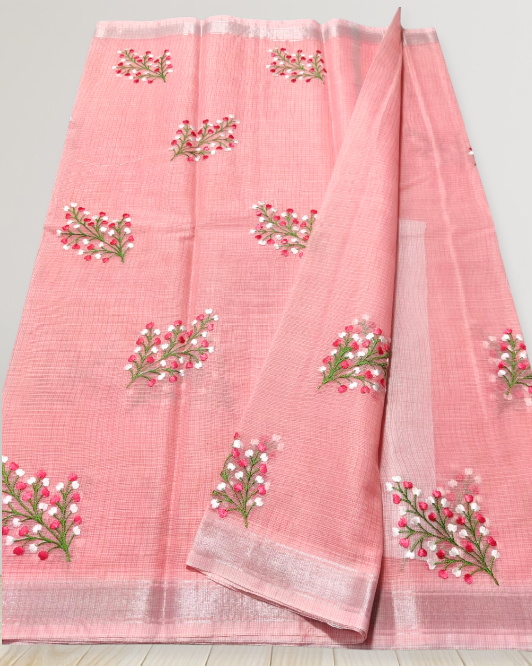 Graceful Mix Kota Cotton Saree with Blouse Piece