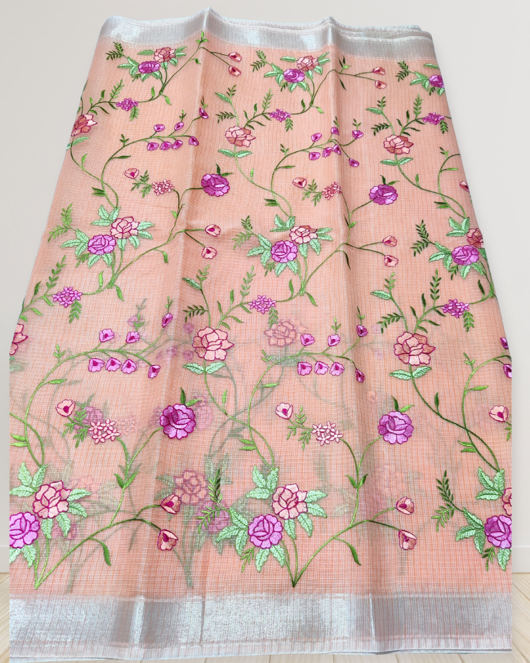 Graceful Mix Kota Cotton Saree with Blouse Piece
