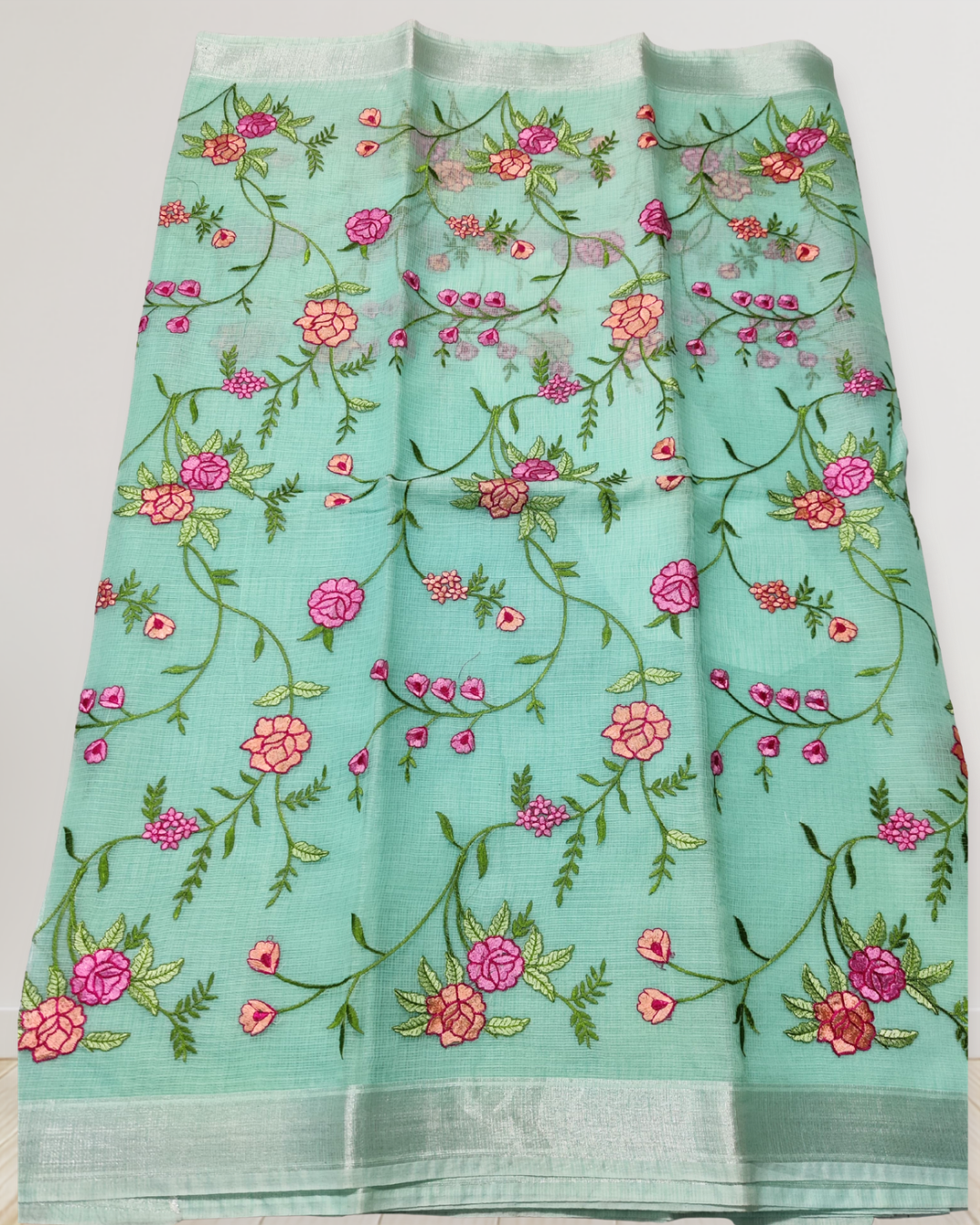 Graceful Mix Kota Cotton Saree with Blouse Piece