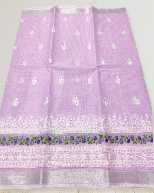 Graceful Mix Kota Cotton Saree with Blouse Piece
