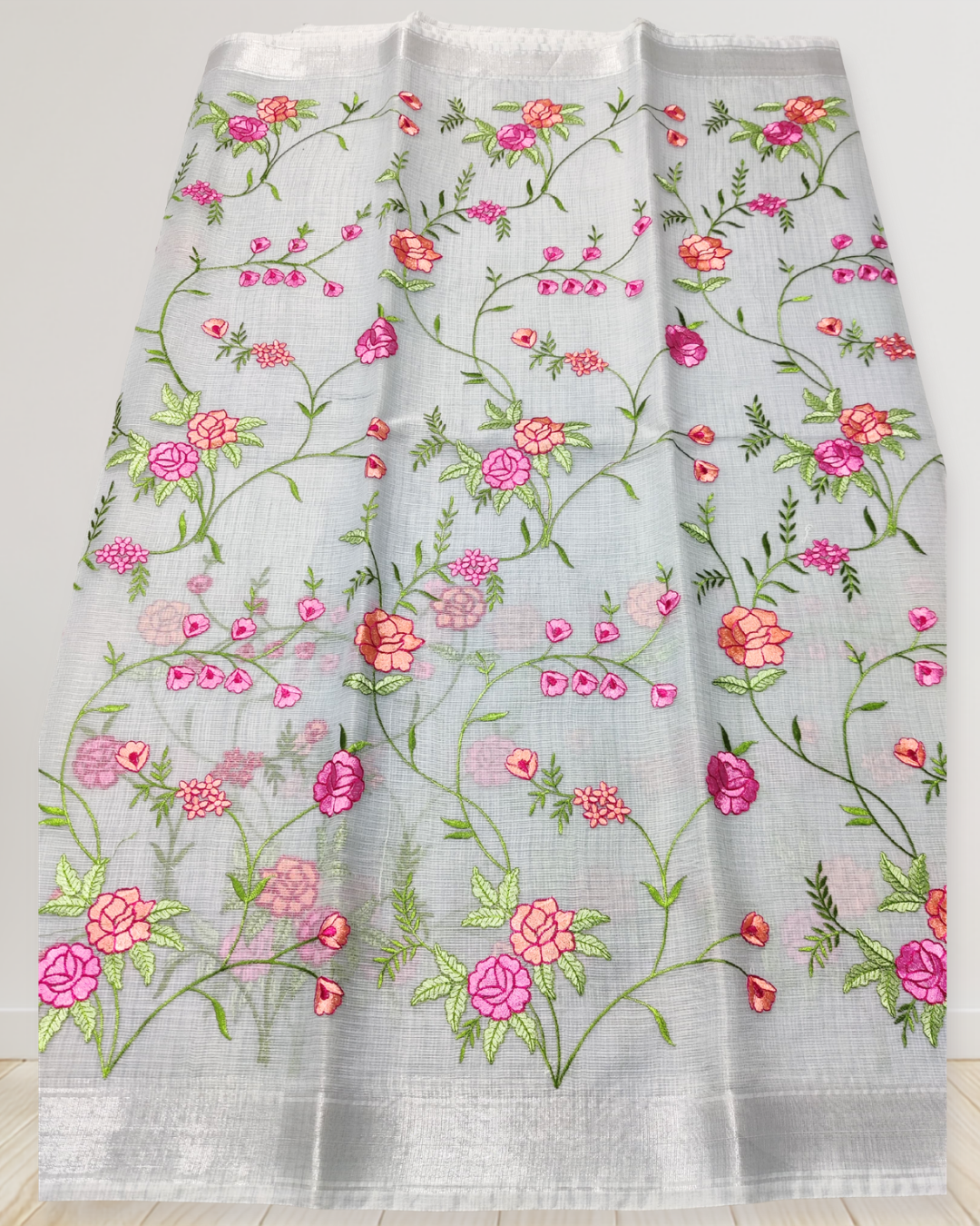 Graceful Mix Kota Cotton Saree with Blouse Piece